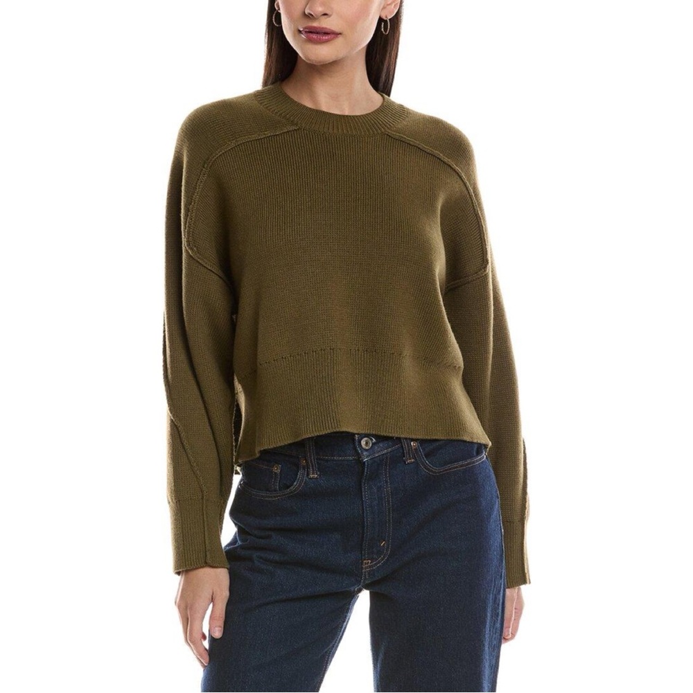 New w/ Tags Rag & Bone Crewneck Sweater in Olive size Medium